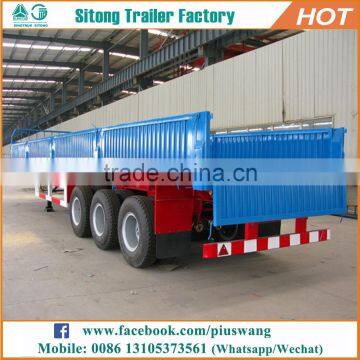 Sitong 3 Axles 40-60 Tons Side Wall Semi Truck Trailer for Utility Bulk Goods Transport Cargo Trailer photo-5