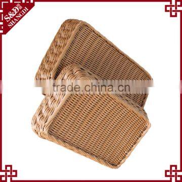 Popular PE Plastic Woven Basket for Bathroom Storage Product