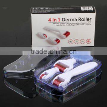 Hot sale 4 in 1 Derma Micro Needle Skin Rejuvenation Microneedle Derma Meso Roller