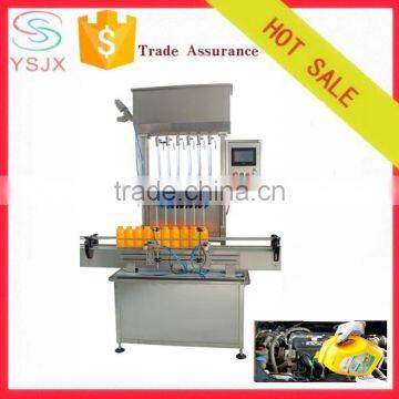 6 head filling machine for brake fluid / Windshield washer fluid