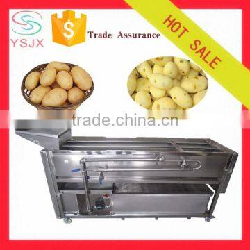 Industry sweet potato washing and peeling machine / Commercial potato peeling machine