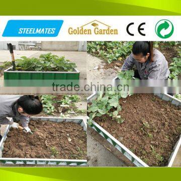 solid structure raised bed metal garden frame