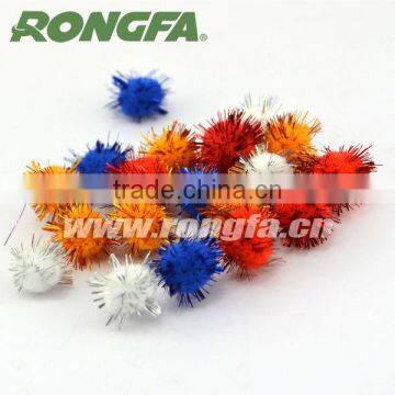 Good Quality Colored Bulk Plush Pom Poms for DIY Craft photo-2