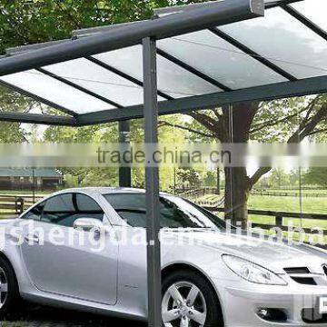 good transparency prefabricated PVC car shed/canopy/carport