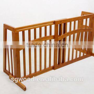 Professional Factory Top Quality 2 Panels Extended Wooden Pet Gate photo-2