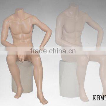 Skin Color Sitting Male Headless Mannequin Suitable For Retail Window Display photo-3