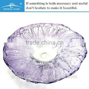 hand blown layer windmill series decorative art purple glass wall plate of us east coast ports