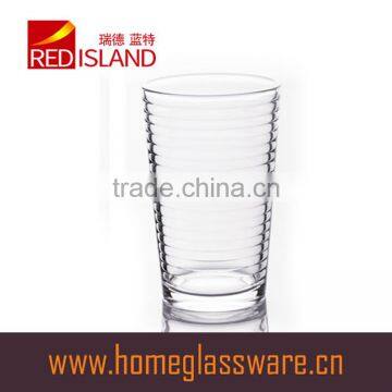 217ml clear glass cup for drinking