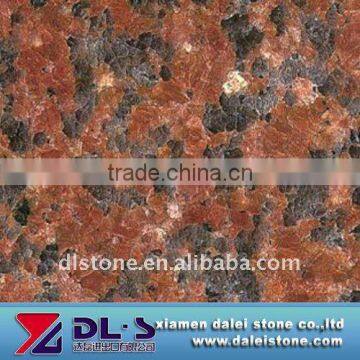 Red granite rock