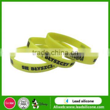Cheap Customized Logo Personalised Silicone Bracelets photo-5