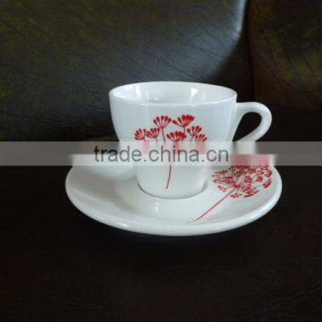 KC-00020 Haonai Factory direct porcelain coffee set, white porcelain coffee set