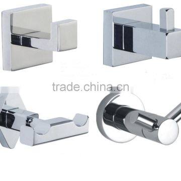 Wholesale Small Wall Mount Stainless Steel Twin Coat Hat Robe Hook photo-4