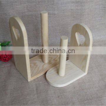 Handmade Decorative Funny Toilet Wrapping Paper Wooden Roll Holder photo-2