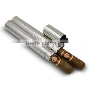 Stainless Steel Cigar Tubes Hip Flask 2 oz photo-4