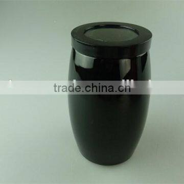 Stock Cheap Small Black/red Ceramic Canister/jar for Storage photo-3