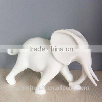Funny White Elephant Ornament Resin Elephant Figurines Collectible photo-4