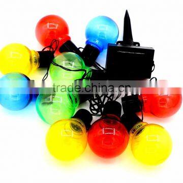 10-LED Solar Light Bulb Hanging Lantern Spiral Ball String Lights photo-2