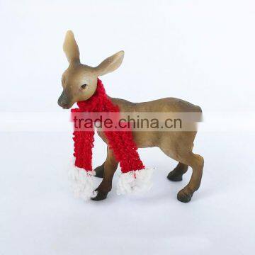 Custom Christmas White-tailed Deer Figurine Ornament photo-2