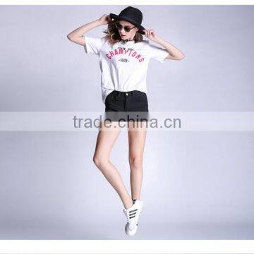 2017 New Fashion Jeans Plus Size Denim Shorts in 4 Colors Thin Style for Girls photo-4