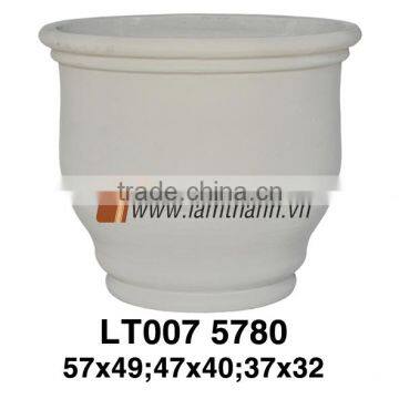 Southern Vietnam Wholesaler Elegant Square Short Wash Herb Curves Pottery