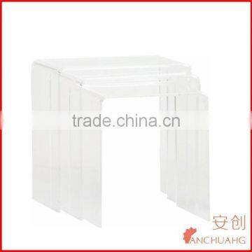 acrylic desk_lucite nesting tables