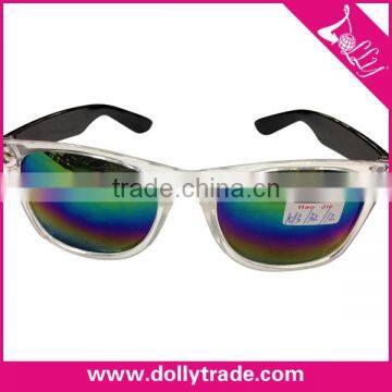 Hot Selling Customized Sports Sunglasses Custom Promotional Plastic Discolor Mirrored Sport Sunglasses