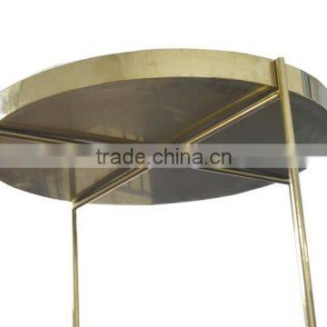 Golden Stainless Steel Round Coffee Table photo-5