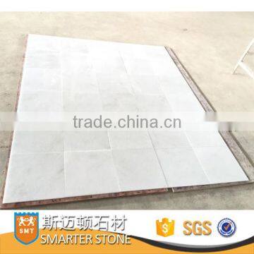 High quality solid guangxi white marble stone tile 12x12