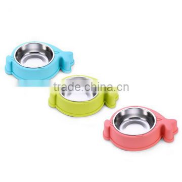 fish shapes dog bowls stainless steel