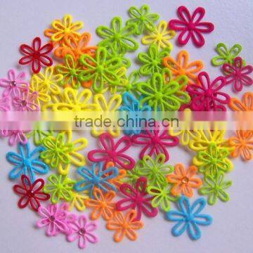 Express Hot Sale New Products Handmade Eco Friendly Fabric Decoration Die Cut Felt Flower Shapes Made in China photo-2