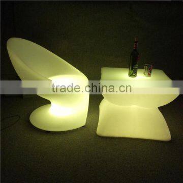 Hot Sales Top Quality Home Glowing Bar Table and Chair With Rechargeable Battery Operated photo-3
