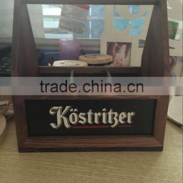 Custom Logo Printing Color Wooden Beer Carrier,Wood Bottle Carrier,Wooden Bottle Holder photo-3