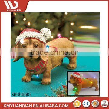 Manufacturer China Animal Gift Craft Large Resin Christmas Light Led Ornaments Wholesale photo-4