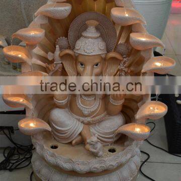 Manufacturer wholesale lighted indoor resin artware decorations water fountain