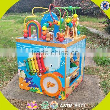 2017 wholesale wooden baby bead maze educational wooden baby bead maze multi-function wooden baby bead maze W12D033