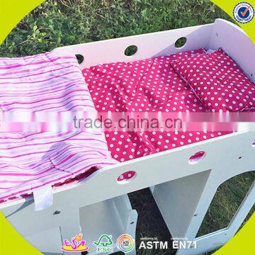 Wholesale Kids Toy Double-deck Children Toy Wooden Doll Bed W06B039 photo-6