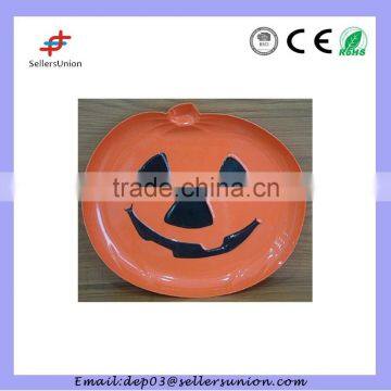 Halloween pumpkin plastic tray