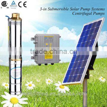 300W-1500W Solar Powered Brushless DC Pump, Stainless Steel Deep Well Submersible water Pump