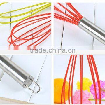 Intelligent Kitchen Special Convenient Manual Silicone Rubber Egg Whisk photo-2