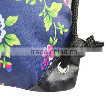 Custom Large Drawstring Satin Bag With Logo Printed photo-5