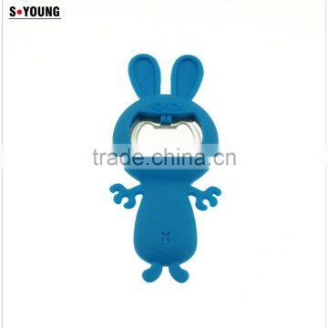 16072 Rabbit Shape Beer Bottle Opener in Silicone+steel photo-3