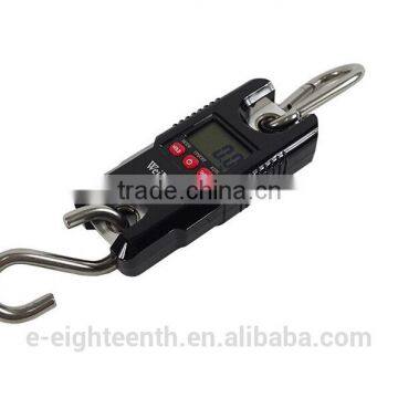 2016 New Arrival Mini Portable 300kg 0.1kg Digital LCD Electronic Hanging Hook Crane Scale Black photo-2