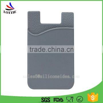 Lottie Supply Silicone Mobile Phone Card Pocket With Stand Holder photo-4