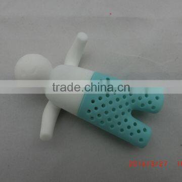 Hot Sale New Design Funny Ceramic Silicone Tea Infuser, Tea Man Tea Infuser photo-2
