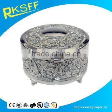 Stools Stand Jewelry Box Metal Crafts Silver Ring Jewelry Box photo-3