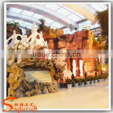 Factory newest design fountain garden decorative landscape stone solar fountain