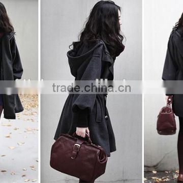 2015 women wool coat winter liner overcoat medium-long slim jacket overcoat cashmere coat women