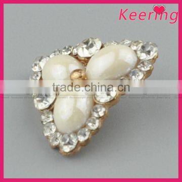 Hotsale Metal Rhinestone Pearl Button for Bulk WBK-1488 photo-3