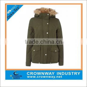 women's parka with fur on the hood