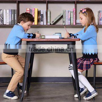 Kindergarten Clothing Spring and Autumn Wear School Uniforms Classes Spring British College Wind Children's Sweaters Set Custom photo-6